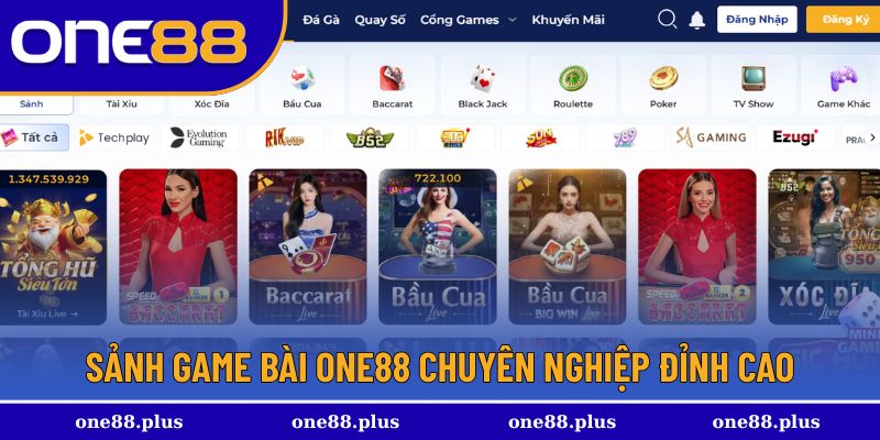 Sảnh game bài của One88